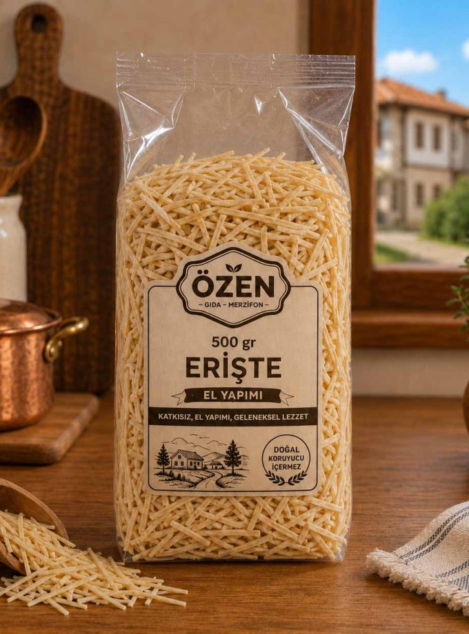 500 gr Erişte (Ev Makarnası) | %100 Doğal Özen Gıda Merzifon