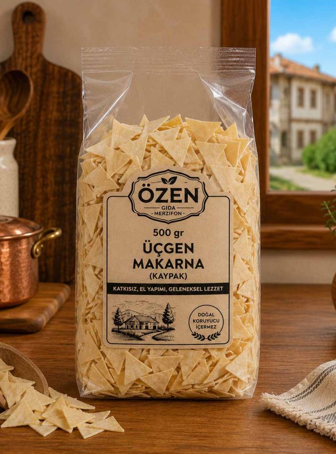 500 gr Üçgen Makarna (Kaypak) | %100 Doğal Özen Gıda Merzifon