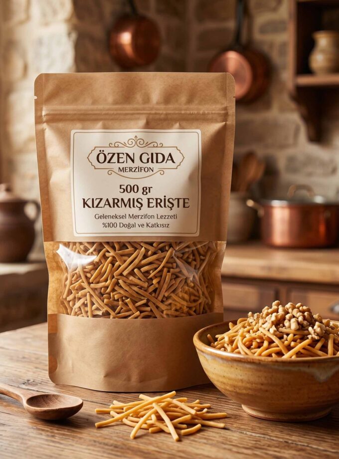 500 gr Kızarmış Erişte | %100 Doğal Özen Gıda Merzifon