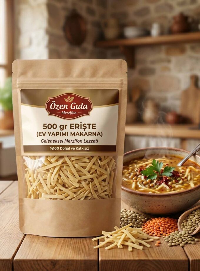 500 gr Erişte (Ev Makarnası) | %100 Doğal Özen Gıda Merzifon