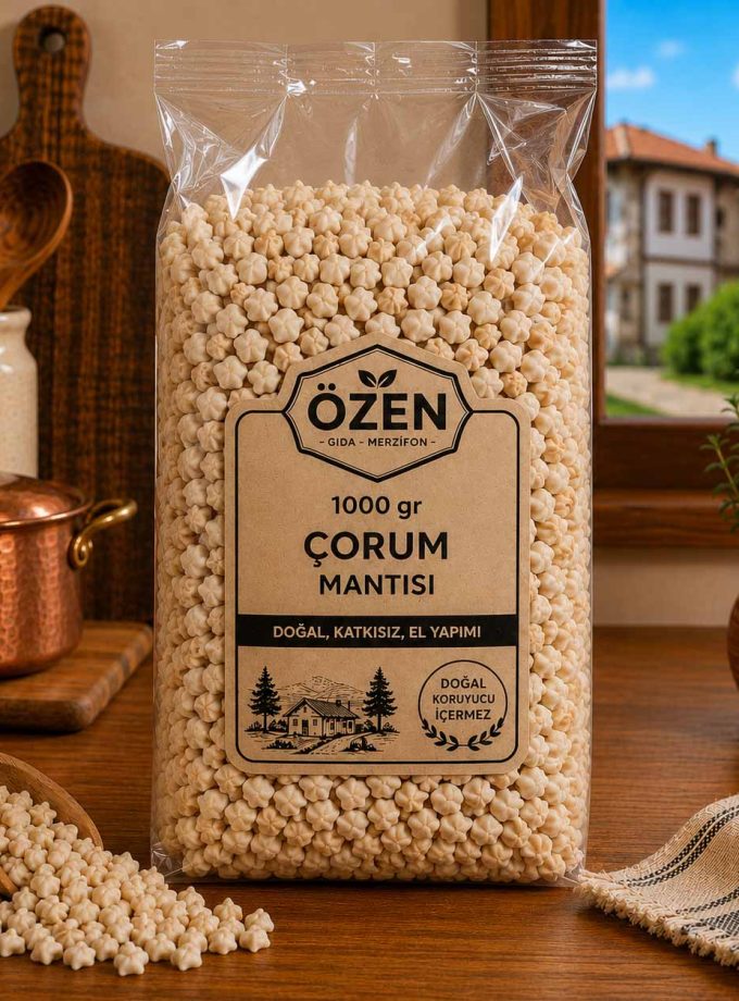 1000 gr Çorum Mantısı | %100 Doğal Özen Gıda Merzifon