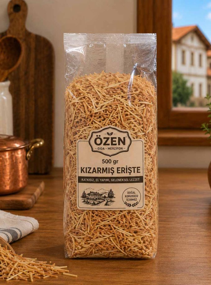 500 gr Kızarmış Erişte | %100 Doğal Özen Gıda Merzifon